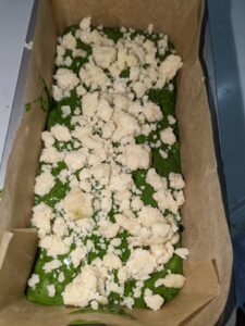 宇治抹茶のクランブルパウンドケーキ