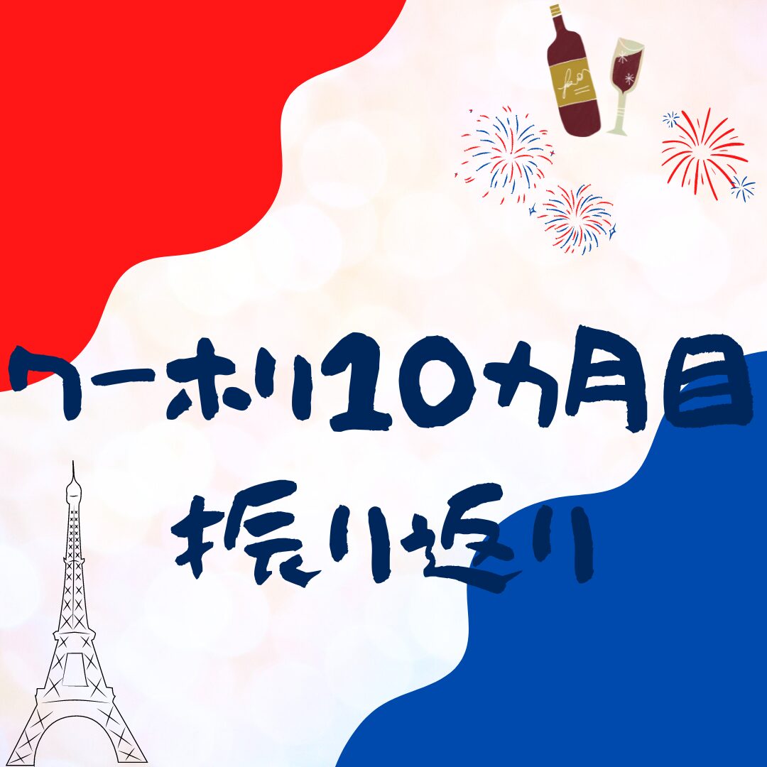 フランスワーホリ（収支、やったこと、感想）【10ヶ月目】【エッセイ】